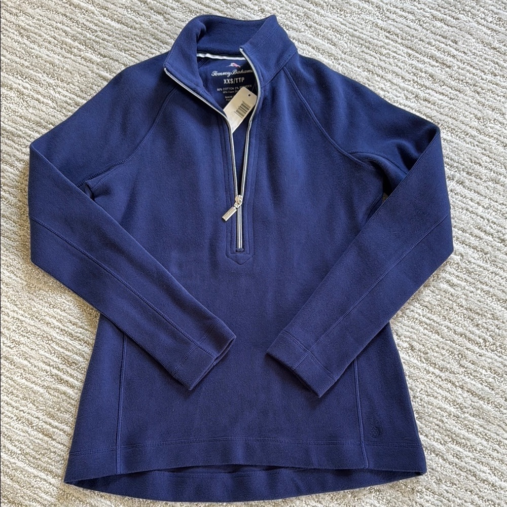 Tommy Bahama Deep Blue Half-Zip Sweater